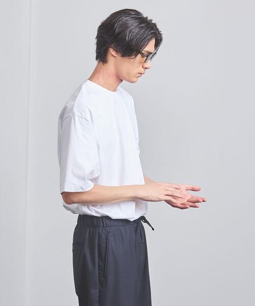 BLUE(ブルー)の「<BLUE> ドロップショルダー クルーネックTシャツ(Tシャツ/カットソー・メンズ・ホワイト/ブラック/オレンジ/コバルトブルー・S/M/L/XL)」の15枚目の写真