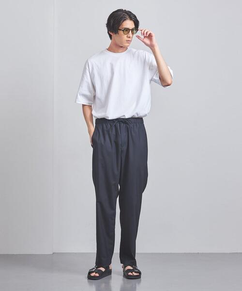 BLUE(ブルー)の「<BLUE> ドロップショルダー クルーネックTシャツ(Tシャツ/カットソー・メンズ・ホワイト/ブラック/オレンジ/コバルトブルー・S/M/L/XL)」の16枚目の写真