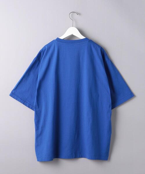 BLUE(ブルー)の「<BLUE> ドロップショルダー クルーネックTシャツ(Tシャツ/カットソー・メンズ・ホワイト/ブラック/オレンジ/コバルトブルー・S/M/L/XL)」の19枚目の写真