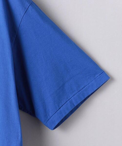 BLUE(ブルー)の「<BLUE> ドロップショルダー クルーネックTシャツ(Tシャツ/カットソー・メンズ・ホワイト/ブラック/オレンジ/コバルトブルー・S/M/L/XL)」の21枚目の写真