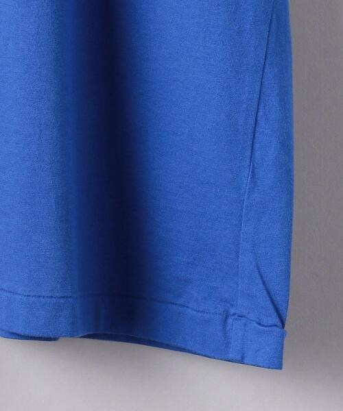 BLUE(ブルー)の「<BLUE> ドロップショルダー クルーネックTシャツ(Tシャツ/カットソー・メンズ・ホワイト/ブラック/オレンジ/コバルトブルー・S/M/L/XL)」の22枚目の写真
