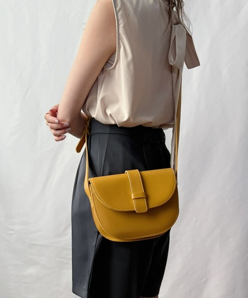 CLEA（クレア）の「アースカラーフラップショルダーバッグ（ショルダーバッグ・レディース・グリーン/アイボリー/キャメル・FREE）」の14枚目の写真