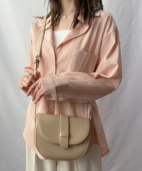 CLEA（クレア）の「アースカラーフラップショルダーバッグ（ショルダーバッグ・レディース・グリーン/アイボリー/キャメル・FREE）」の15枚目の写真