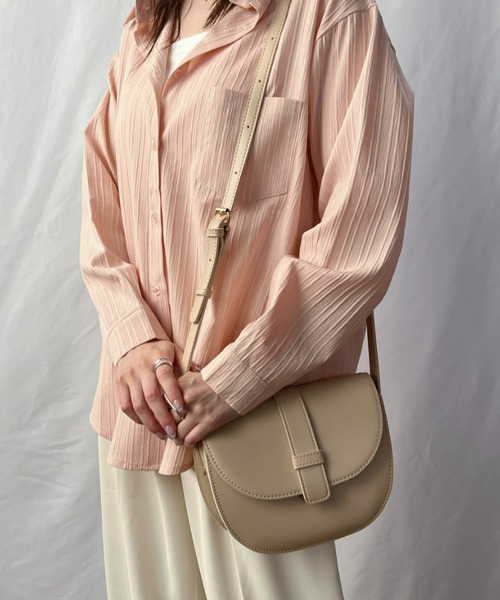 CLEA（クレア）の「アースカラーフラップショルダーバッグ（ショルダーバッグ・レディース・グリーン/アイボリー/キャメル・FREE）」の20枚目の写真