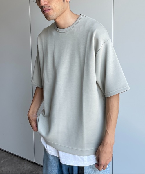 CPCM(シーピーシーエム)の「ダンボールBIGT(Tシャツ/カットソー・メンズ・チャコールグレー/グレー/オフホワイト/グレイッシュベージュ・MEDIUM/LARGE)」の4枚目の写真