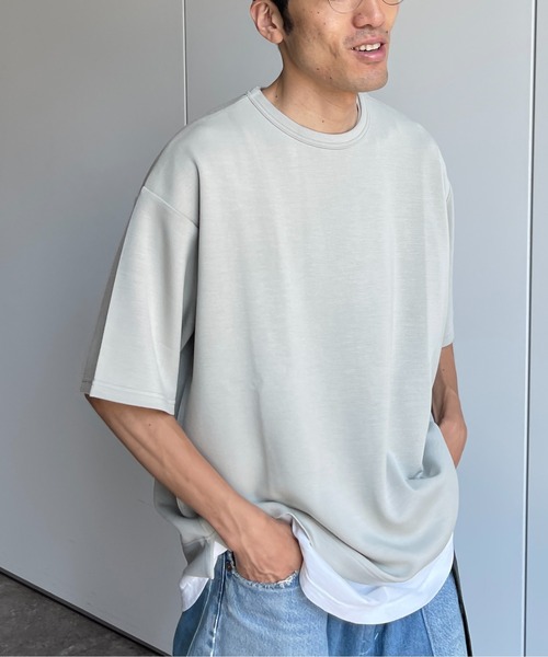 CPCM(シーピーシーエム)の「ダンボールBIGT(Tシャツ/カットソー・メンズ・チャコールグレー/グレー/オフホワイト/グレイッシュベージュ・MEDIUM/LARGE)」の9枚目の写真