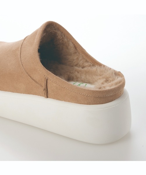 撥水エコファースニーカーソールスリッポン