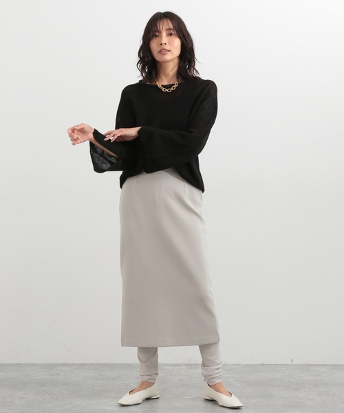 BARNYARDSTORM（バンヤードストーム）の「BARNYARDSTORM / シアーレギンスSETスカート（スカート・レディース・ブラック/グレイッシュベージュ・1/0）」の4枚目の写真