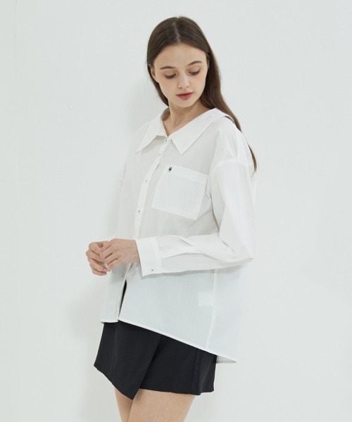 【セール】【MANAVIS7 】MN7 カラールーズフィットシャツ / MN7 Collar Loose fit Shirt（シャツ/ブラウス）｜manavis7（マナビスセブン）