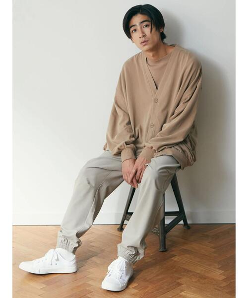 CRAFT STANDARD BOUTIQUE（クラフトスタンダードブティック）の「【BIG】ピグメントダイワイドスリーブTEE　＊（Tシャツ/カットソー・メンズ・ライトグレー/チャコールグレー/ライトブラウン・M/L）」の12枚目の写真