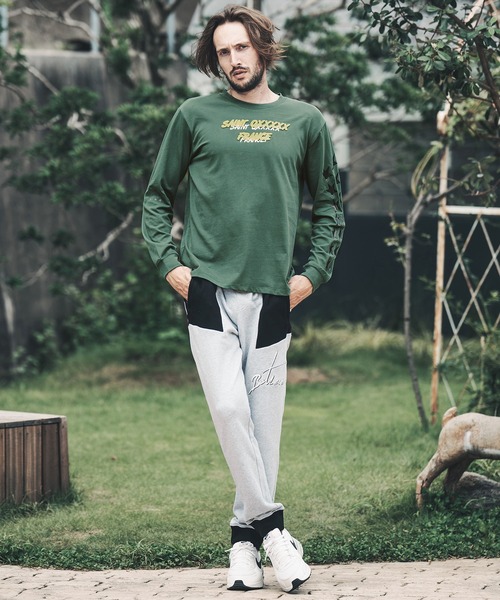 qwerty(クワーティ)の「mlt3983-Saint QXXXXX LS TEE Tシャツ(Tシャツ/カットソー・メンズ・ダークグリーン/ブラック/ホワイト・M/L/XL)」の7枚目の写真