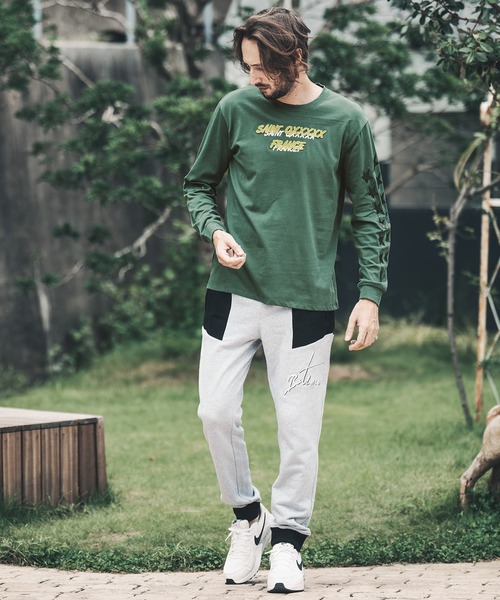 qwerty(クワーティ)の「mlt3983-Saint QXXXXX LS TEE Tシャツ(Tシャツ/カットソー・メンズ・ダークグリーン/ブラック/ホワイト・M/L/XL)」の8枚目の写真