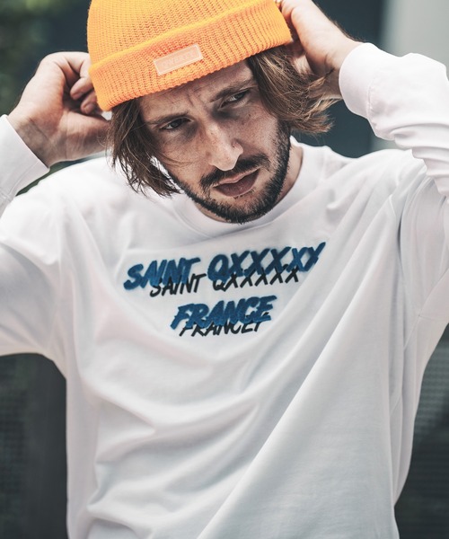 qwerty(クワーティ)の「mlt3983-Saint QXXXXX LS TEE Tシャツ(Tシャツ/カットソー・メンズ・ダークグリーン/ブラック/ホワイト・M/L/XL)」の9枚目の写真