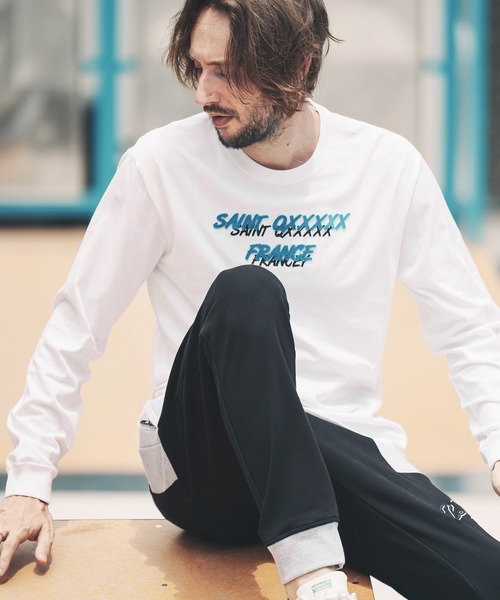 qwerty(クワーティ)の「mlt3983-Saint QXXXXX LS TEE Tシャツ(Tシャツ/カットソー・メンズ・ダークグリーン/ブラック/ホワイト・M/L/XL)」の11枚目の写真
