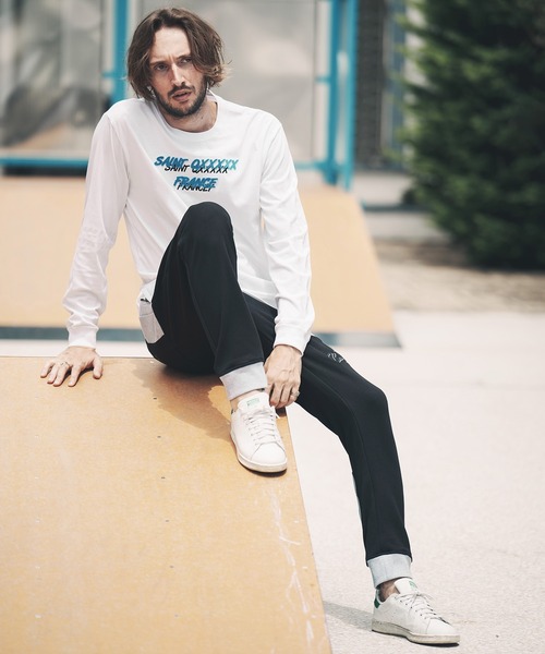 qwerty(クワーティ)の「mlt3983-Saint QXXXXX LS TEE Tシャツ(Tシャツ/カットソー・メンズ・ダークグリーン/ブラック/ホワイト・M/L/XL)」の12枚目の写真