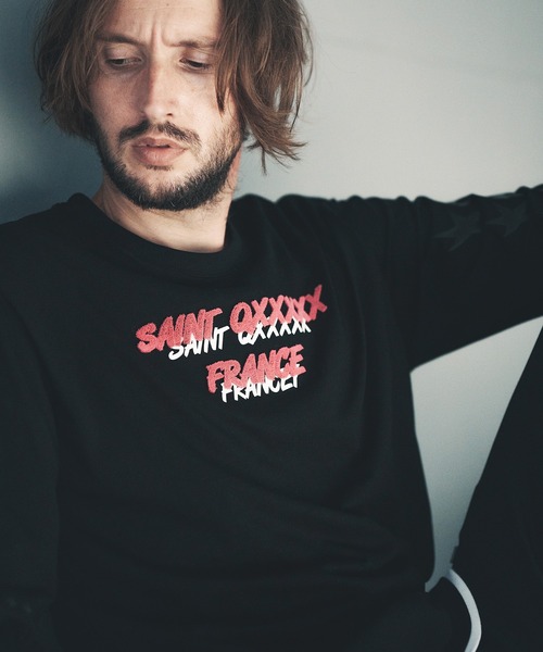 qwerty(クワーティ)の「mlt3983-Saint QXXXXX LS TEE Tシャツ(Tシャツ/カットソー・メンズ・ダークグリーン/ブラック/ホワイト・M/L/XL)」の13枚目の写真