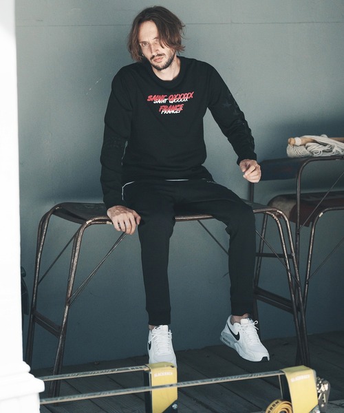 qwerty(クワーティ)の「mlt3983-Saint QXXXXX LS TEE Tシャツ(Tシャツ/カットソー・メンズ・ダークグリーン/ブラック/ホワイト・M/L/XL)」の17枚目の写真