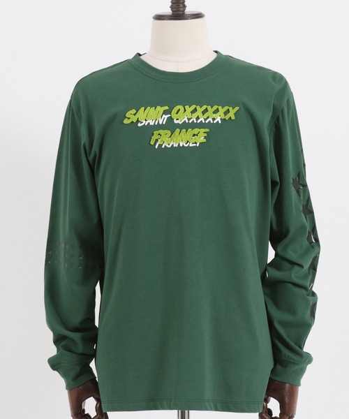 qwerty(クワーティ)の「mlt3983-Saint QXXXXX LS TEE Tシャツ(Tシャツ/カットソー・メンズ・ダークグリーン/ブラック/ホワイト・M/L/XL)」の18枚目の写真
