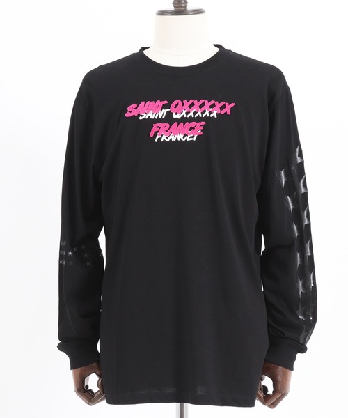 qwerty(クワーティ)の「mlt3983-Saint QXXXXX LS TEE Tシャツ(Tシャツ/カットソー・メンズ・ダークグリーン/ブラック/ホワイト・M/L/XL)」の19枚目の写真
