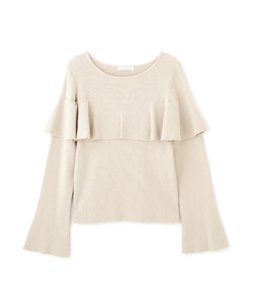 PROPORTION BODY DRESSING（プロポーションボディドレッシング）の「ラッフルフレアスリーブニット / 1212270913（ニット/セーター・レディース・ダークグレー/ブラウン系その他/オフホワイト・FREE）」の12枚目の写真