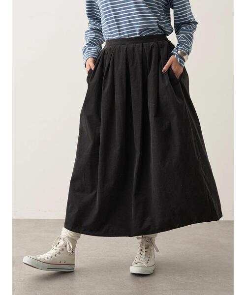 CRAFT STANDARD BOUTIQUE(クラフトスタンダードブティック)の「コーデュロイタックスカート *◆(スカート・レディース・チャコールグレー/マスタード・M/L)」の17枚目の写真