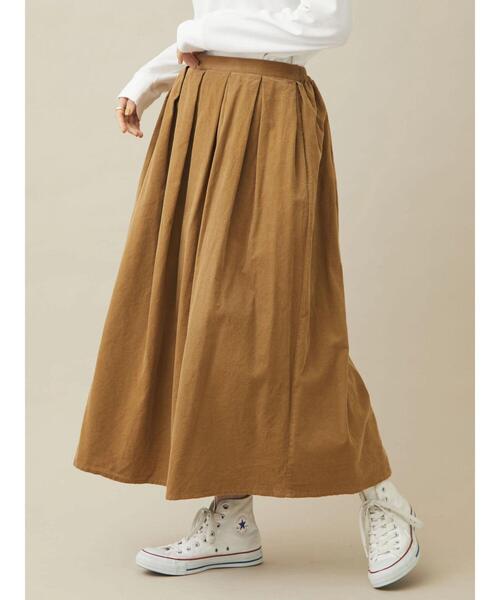 CRAFT STANDARD BOUTIQUE(クラフトスタンダードブティック)の「コーデュロイタックスカート *◆(スカート・レディース・チャコールグレー/マスタード・M/L)」の18枚目の写真