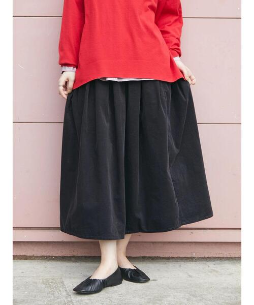 CRAFT STANDARD BOUTIQUE(クラフトスタンダードブティック)の「コーデュロイタックスカート *◆(スカート・レディース・チャコールグレー/マスタード・M/L)」の19枚目の写真