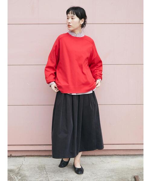 CRAFT STANDARD BOUTIQUE(クラフトスタンダードブティック)の「コーデュロイタックスカート *◆(スカート・レディース・チャコールグレー/マスタード・M/L)」の21枚目の写真