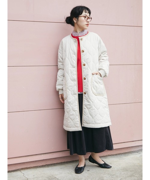 CRAFT STANDARD BOUTIQUE(クラフトスタンダードブティック)の「コーデュロイタックスカート *◆(スカート・レディース・チャコールグレー/マスタード・M/L)」の6枚目の写真