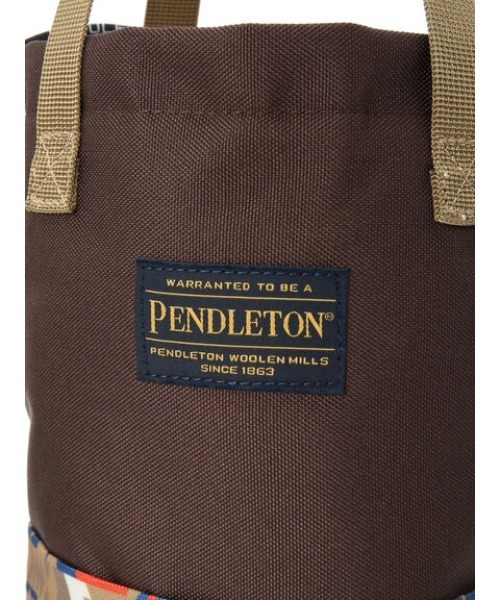 Green　Parks（グリーンパークス）の「■別注PENDLETON ランタンバッグ（トートバッグ・レディース・ブラック/ブラウン・FREE）」の3枚目の写真