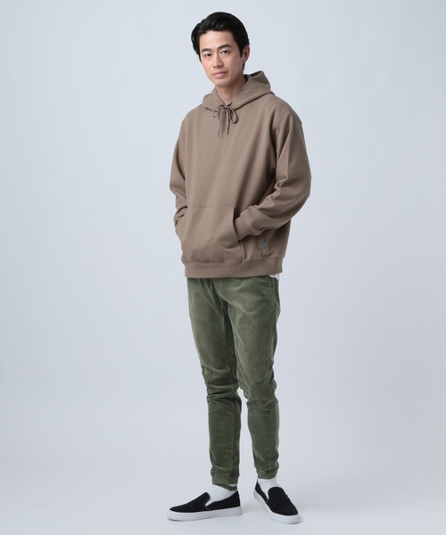BAYFLOW(ベイフロー)の「ジェントルスウェットフーディ(パーカー・メンズ・ブラック/ベージュ/グレー/グリーン・MEDIUM/LARGE)」の7枚目の写真
