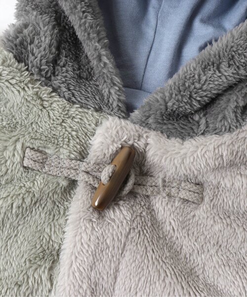 BREEZE（ブリーズ）の「ダッフルボアマント（おくるみ・キッズ・レインボー/ベージュ・80）」の4枚目の写真