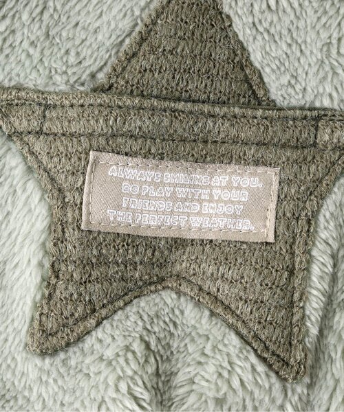 BREEZE（ブリーズ）の「ダッフルボアマント（おくるみ・キッズ・レインボー/ベージュ・80）」の5枚目の写真