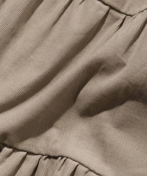 SHOO・LA・RUE（シューラルー）の「◆【90-130cm】コーデュロイティアードワンピ（ワンピース・キッズ・グレー/ブラウン系・11/13/09/10/12）」の9枚目の写真