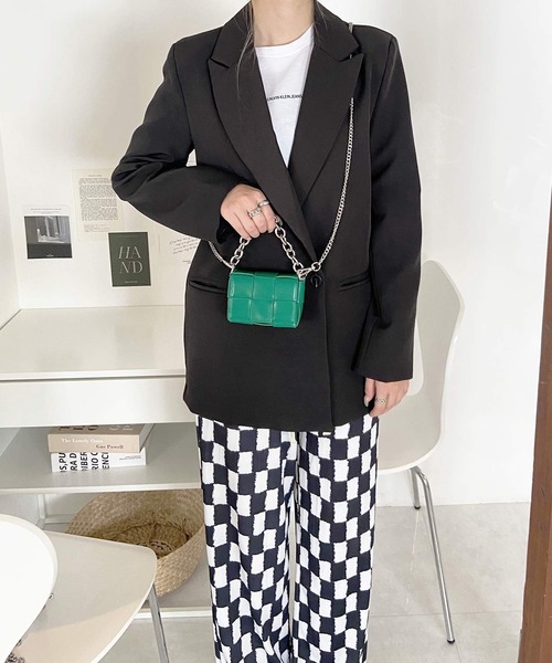 shopnikoniko(ショップニコニコ)の「編み込み 3way ミニショルダーバッグ(ショルダーバッグ・レディース・ブラック/グリーン/ホワイト・フリー)」の10枚目の写真