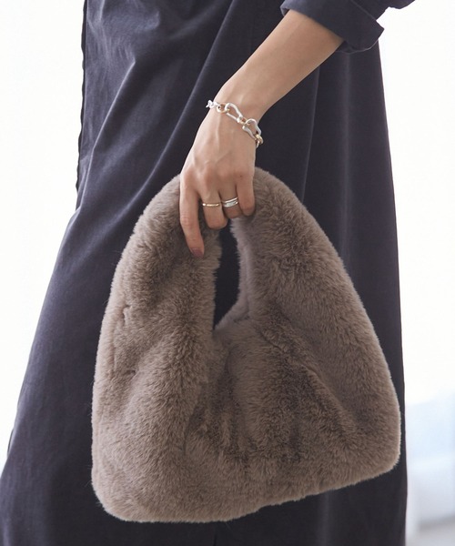 エコファーワンハンドルバッグ