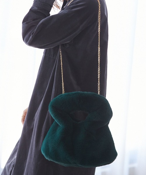 エコファーワンハンドルバッグ