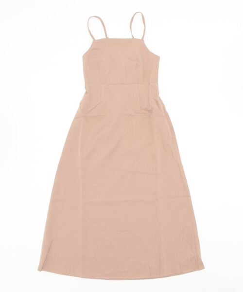 one way（ワンウェイ）の「ショートボレロ付キャミワンピース（ワンピース・レディース・ブラック/ベージュ・FREE）」の4枚目の写真