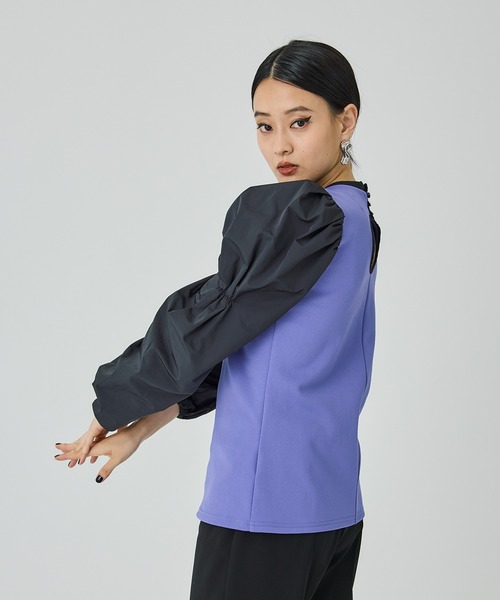 UNITED TOKYO（ユナイテッドトウキョウ）の「アームボリュームカットソー（Tシャツ/カットソー・レディース・ブラック/パープル/その他2・FREE）」の16枚目の写真