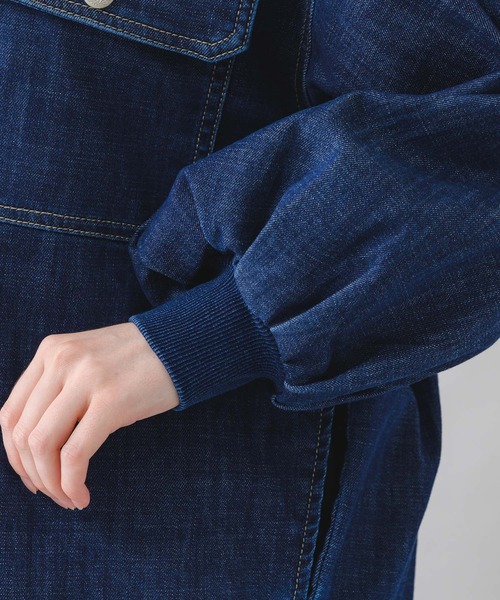 Paradise Picnic（パラダイスピクニック）の「CYAN ワイドスリーブデニムシャツジャケット（デニムジャケット・レディース・ネイビー/ブルー・FREE）」の15枚目の写真