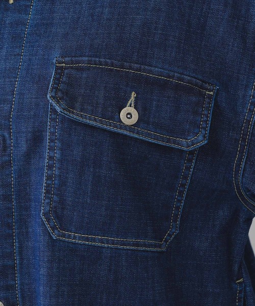 Paradise Picnic（パラダイスピクニック）の「CYAN ワイドスリーブデニムシャツジャケット（デニムジャケット・レディース・ネイビー/ブルー・FREE）」の16枚目の写真