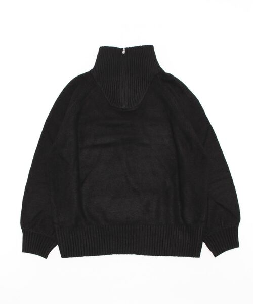ANOTHER S（アナザーエス）の「ハーフジップタニットプルオーバー（ニット/セーター・レディース・ブラック/レッド/サックスブルー/グリーン/アイボリー・M）」の10枚目の写真