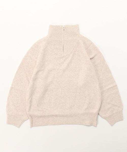 ANOTHER S（アナザーエス）の「ハーフジップタニットプルオーバー（ニット/セーター・レディース・ブラック/レッド/サックスブルー/グリーン/アイボリー・M）」の19枚目の写真