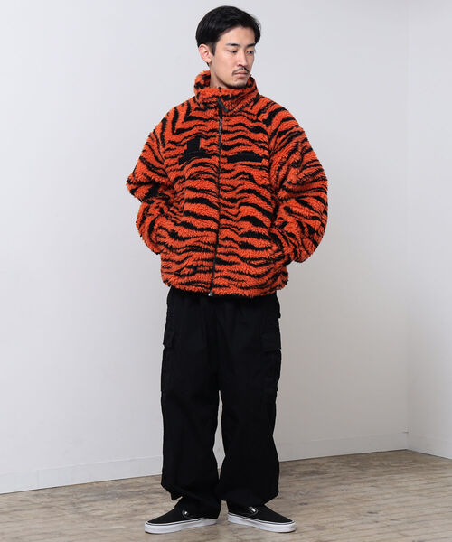 BEAMS（ビームス）の「BEAMS / ボア ジャカード ブルゾン（ブルゾン・メンズ・ベージュ/オレンジ・S/M/L/XL）」の7枚目の写真