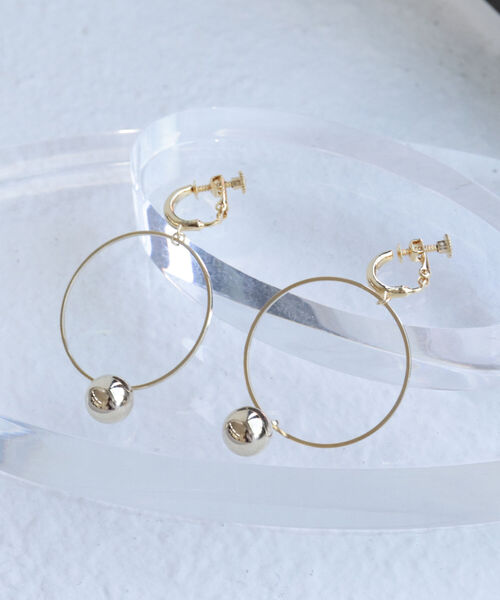 NOLLEY’S Sophi（ノーリーズソフィ）の「リングボールイヤリング（イヤリング・レディース・シルバー/ゴールド・FREE）」の8枚目の写真