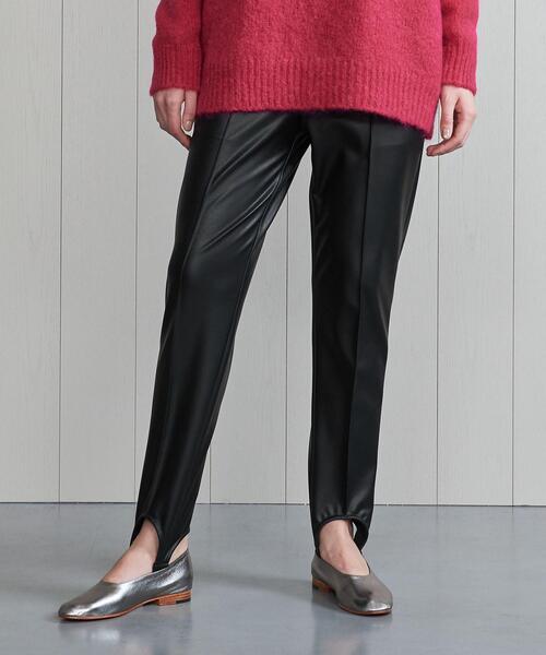 H　BEAUTY&YOUTH UNITED ARROWS（エイチビューティーアンドユースユナイテッドアローズ）の「＜H＞FAKE LEATHER TRENKA/パンツ（その他パンツ・レディース・ブラック・S/M）」の2枚目の写真