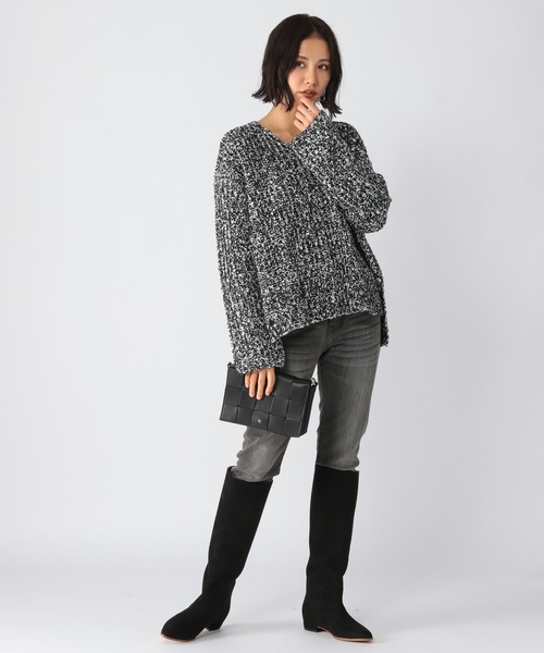 Mazell（マゼル）の「Mazell  / インヒールロングブーツ（ブーツ・レディース・ブラック/ブラック系8・S/M/L/LL）」の6枚目の写真