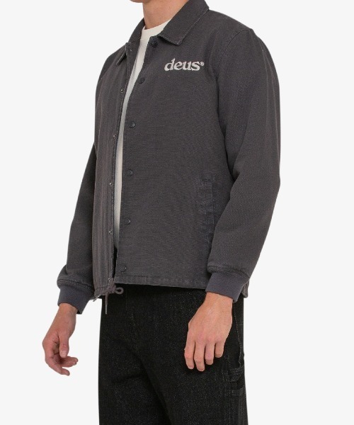 DEUS EX MACHINA(デウスエクスマキナ)の「RECORDS CANVAS COACH JACKET(ブルゾン・メンズ・ブラック/ブルー/ブラウン・XS/S/M/L/XL)」の7枚目の写真