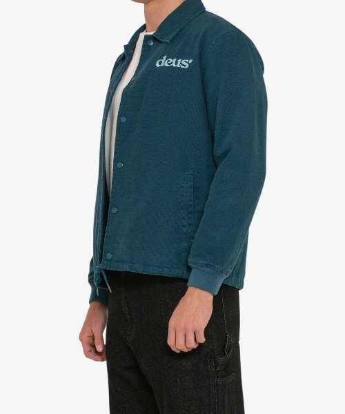 DEUS EX MACHINA(デウスエクスマキナ)の「RECORDS CANVAS COACH JACKET(ブルゾン・メンズ・ブラック/ブルー/ブラウン・XS/S/M/L/XL)」の5枚目の写真