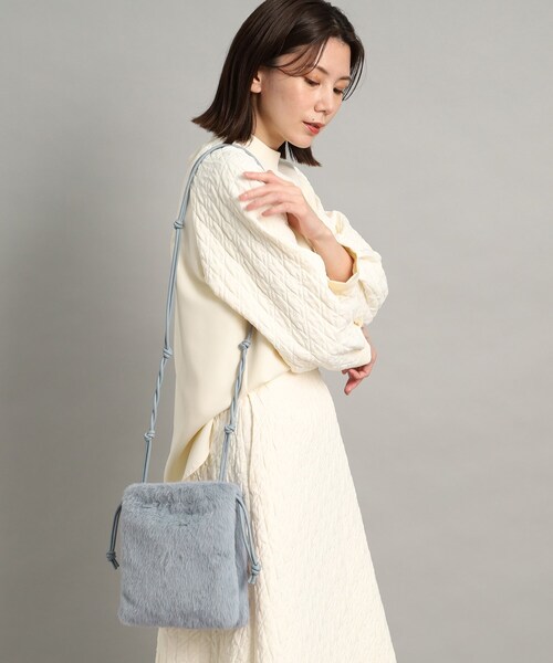 【otonaMUSE12月号掲載】【2WAY】ファーバケットバッグ
